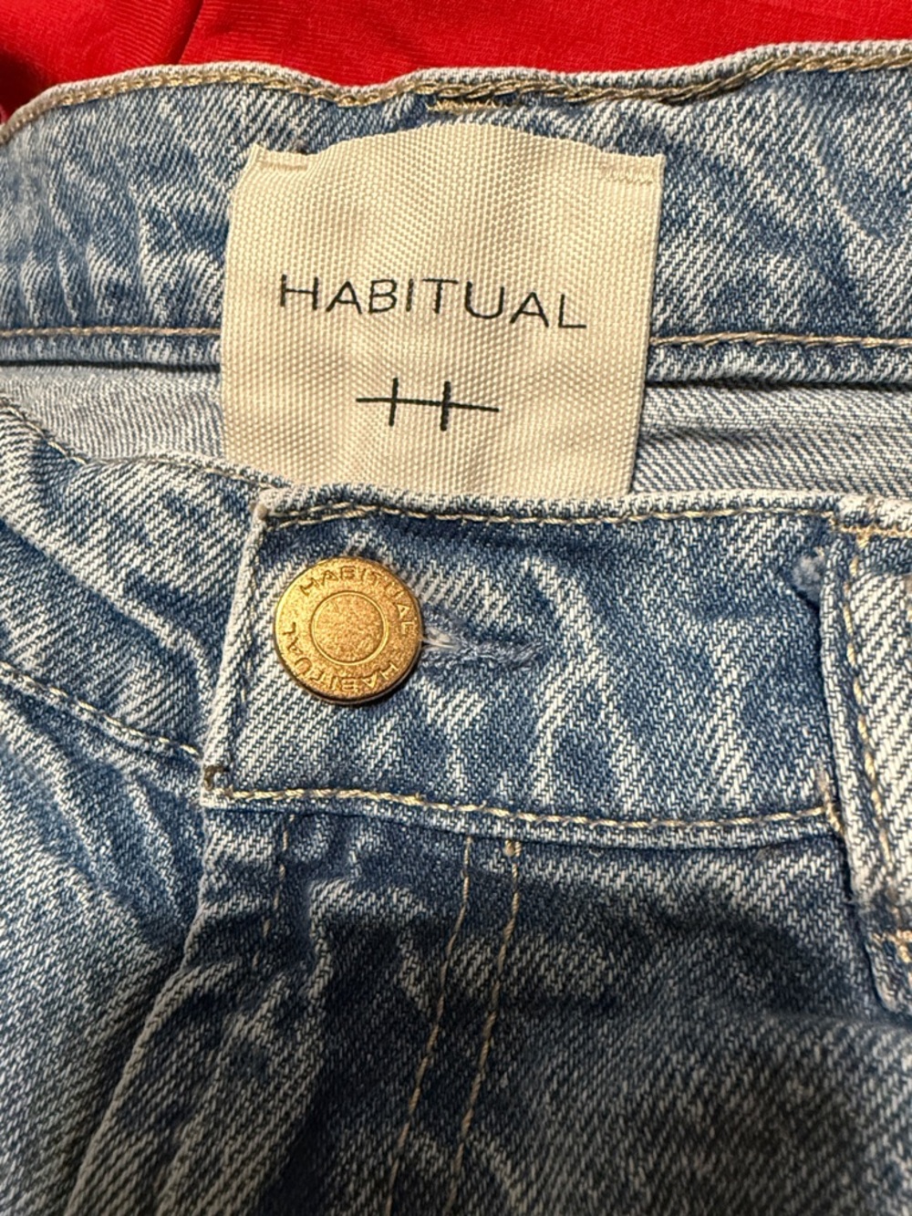 Habitual Light Blue Straight-Leg Women's Jeans